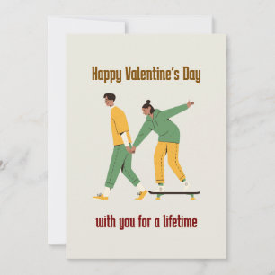 Cartes Pour Fêtes Annuelles Saint-Valentin Couple Mignon