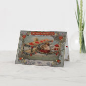 Cartes Pour Fêtes Annuelles Saint Valentin - Cupid vole dans un avion. (Devant)