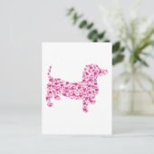 Cartes Pour Fêtes Annuelles Saint Valentin Dachshund (Debout devant)