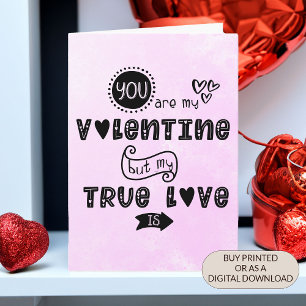 Cartes Pour Fêtes Annuelles Saint-Valentin d'amour de chocolat drôle