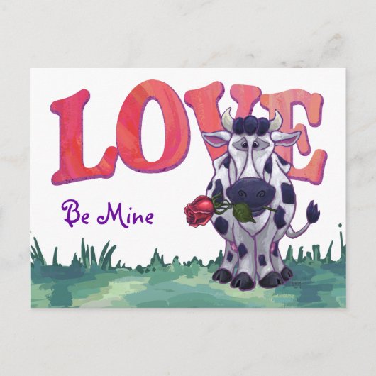 Cartes Pour Fêtes Annuelles Saint Valentin de la vache (Devant)