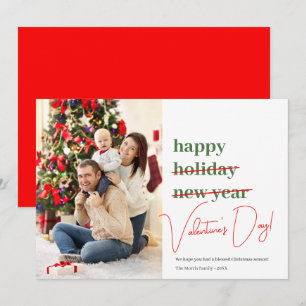 Cartes Pour Fêtes Annuelles Saint-Valentin de Noël manqué