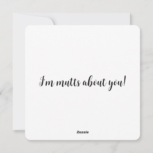 Cartes Pour Fêtes Annuelles Saint-Valentin des chiots patchwork (Dos)