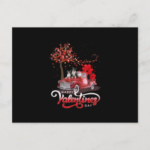 Cartes Pour Fêtes Annuelles Saint Valentin drôle de camion Boston Terrier Chie
