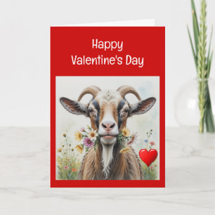 Cartes Pour Fêtes Annuelles Saint-Valentin drôle pour Vieille Chèvre, humour