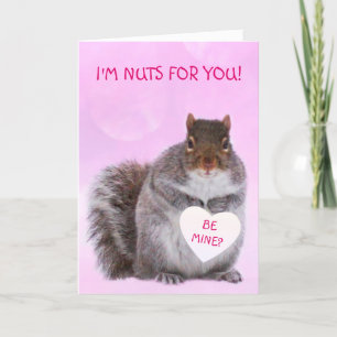 Cartes Pour Fêtes Annuelles Saint-Valentin Écureuil Amoureux