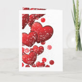 Cartes Pour Fêtes Annuelles Saint Valentin élégant rayé (Dos)