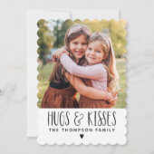 Cartes Pour Fêtes Annuelles Saint-Valentin : Embrasser des baisers (Devant)