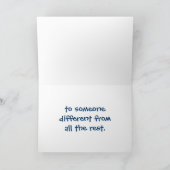 Cartes Pour Fêtes Annuelles Saint Valentin en bleu (Intérieur)