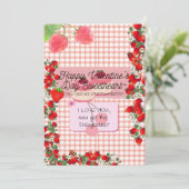 Cartes Pour Fêtes Annuelles Saint-Valentin fraise (Debout devant)