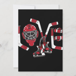 Cartes Pour Fêtes Annuelles Saint Valentin hockey Amour Cadeau Garçon Fille Mi
