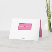 Cartes Pour Fêtes Annuelles Saint-Valentin Inséparables mignons au coeur rouge (Dos)