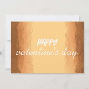 Cartes Pour Fêtes Annuelles Saint-Valentin jaune marron