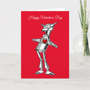 Cartes Pour Fêtes Annuelles Saint-Valentin Magicien d'Oz Homme de fer Cœur R