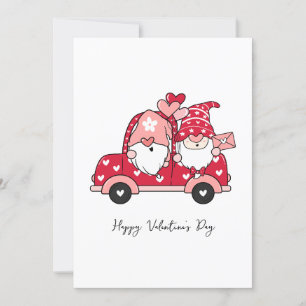 Cartes Pour Fêtes Annuelles Saint-Valentin moderne rouge noir personnalisé