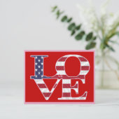 Cartes Pour Fêtes Annuelles Saint-Valentin patriotique (Debout devant)