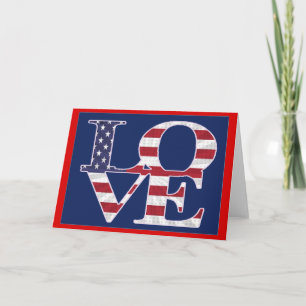 Cartes Pour Fêtes Annuelles Saint-Valentin patriotique