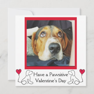 Cartes Pour Fêtes Annuelles Saint-Valentin Personnalisable Photo Chien
