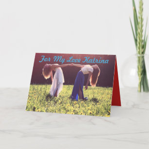 CARTES POUR FÊTES ANNUELLES SAINT VALENTIN PERSONNALISÉ POUR PARTENAIRES FEMME
