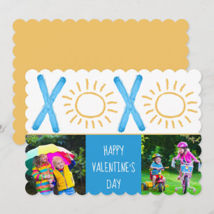 Cartes Pour Fêtes Annuelles Saint Valentin Photo Enfants mignons Sunny XOXO