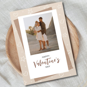 Cartes Pour Fêtes Annuelles Saint-Valentin photo minimaliste