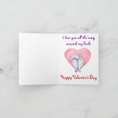 Cartes Pour Fêtes Annuelles Saint Valentin Poméranie Blanche (Intérieur)