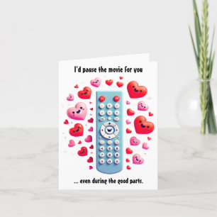 Cartes Pour Fêtes Annuelles Saint-Valentin romantique Je mettrais le film en