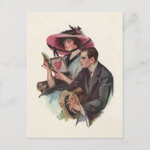 Cartes Pour Fêtes Annuelles Saint-Valentin romantique victorien vintage Amour 