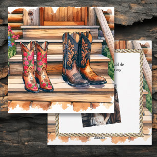 Cartes Pour Fêtes Annuelles Saint-Valentin rustique country et western