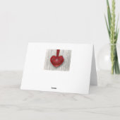 Cartes Pour Fêtes Annuelles Saint-Valentin Rustique Moderne Bois AMOUR Coeurs  (Dos)