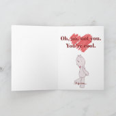 Cartes Pour Fêtes Annuelles Saint-Valentin sarcastique - Teddy (Intérieur)