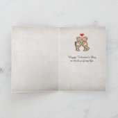 Cartes Pour Fêtes Annuelles Saint Valentin sculpture de coeur (Intérieur)