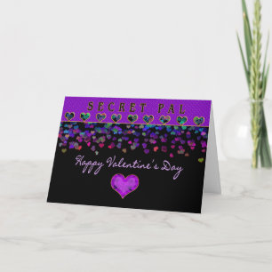 Cartes Pour Fêtes Annuelles Saint Valentin - Secret Pal - Coeurs