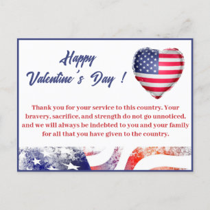 Cartes Pour Fêtes Annuelles Saint-Valentin Soldat Militaire Armée