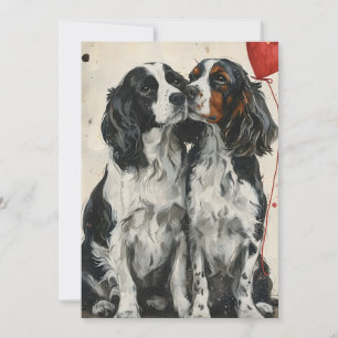 Cartes Pour Fêtes Annuelles Saint-Valentin Springer Spaniel