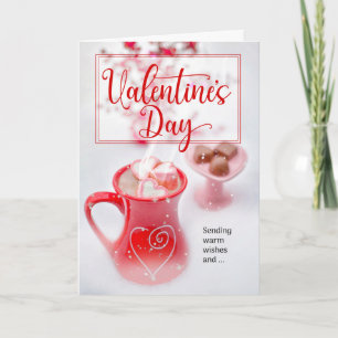 Cartes Pour Fêtes Annuelles Saint-Valentin Sucettes et cures de cacao chaud