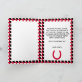 Cartes Pour Fêtes Annuelles Saint-Valentin sur mesure avec le cheval (Intérieur)