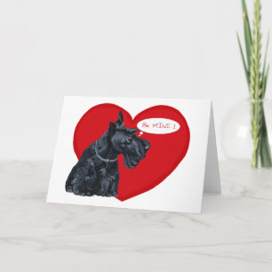 Cartes Pour Fêtes Annuelles Saint-Valentin Terrier Écossais