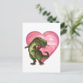 Cartes Pour Fêtes Annuelles Saint Valentin Tyrannosaurus (Debout devant)