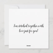 Cartes Pour Fêtes Annuelles Saint-Valentin Vache Highland Patchwork (Dos)