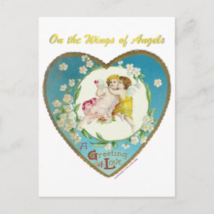 Cartes Pour Fêtes Annuelles Saint-Valentin victorien sur les anges des cadeaux