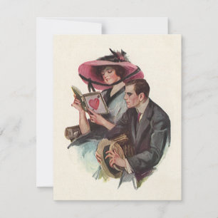 Cartes Pour Fêtes Annuelles Saint-Valentin victorien vintage Amour et Romance