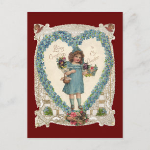 Cartes Pour Fêtes Annuelles Saint-Valentin, Victorienne vintage, couronne de c