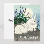 Cartes Pour Fêtes Annuelles Saint-Valentin vintage (Devant / Derrière)