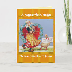 Cartes Pour Fêtes Annuelles Saint Valentin vintage drôle copié, modifié pour n