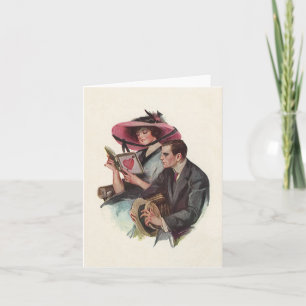 Cartes Pour Fêtes Annuelles Saint-Valentin vintage victorien Amour et Romance