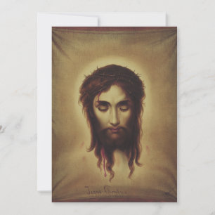 Cartes Pour Fêtes Annuelles Sainte Face de Jésus Christ