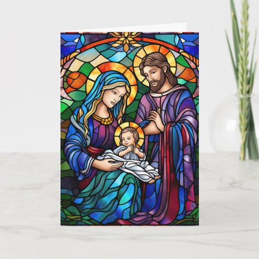 Cartes Pour Fêtes Annuelles Sainte Famille (Devant)