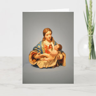 Cartes Pour Fêtes Annuelles Sainte Mère Marie et Jésus