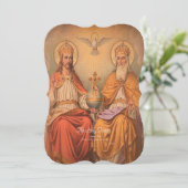 Cartes Pour Fêtes Annuelles Sainte Trinité avec prière (Debout devant)